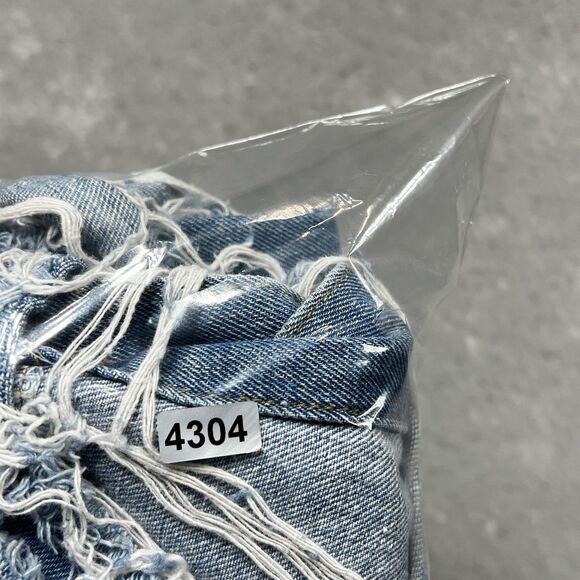 Azalea Wang Jacket Distressed Denim Women’s Large Long Stylish - Picture 12 of 12